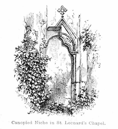 Nicho Canopial en la Capilla de San Leonardo de Walter Crane